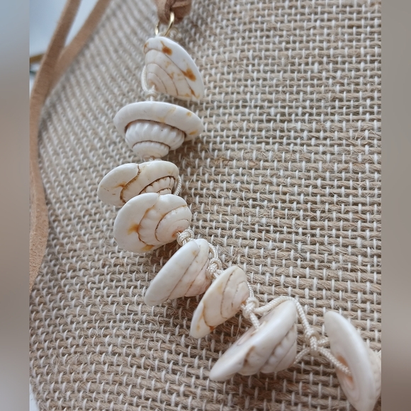 Free People Suede Belly Chain / Necklace Shells NWT - Picture 11 of 16